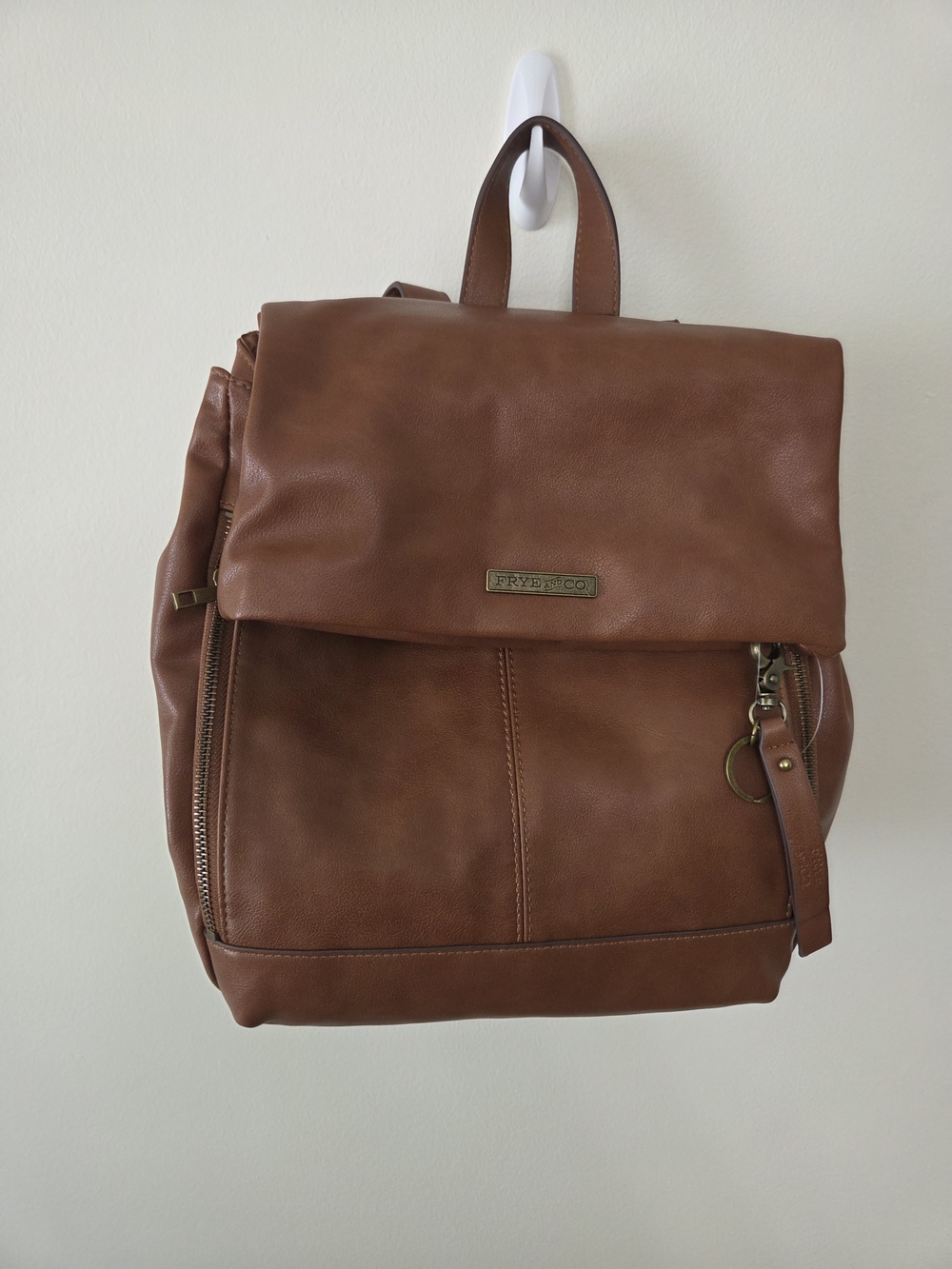 Frye and Co. Backpack Purse in cognac
